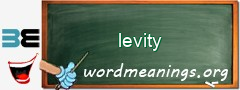 WordMeaning blackboard for levity